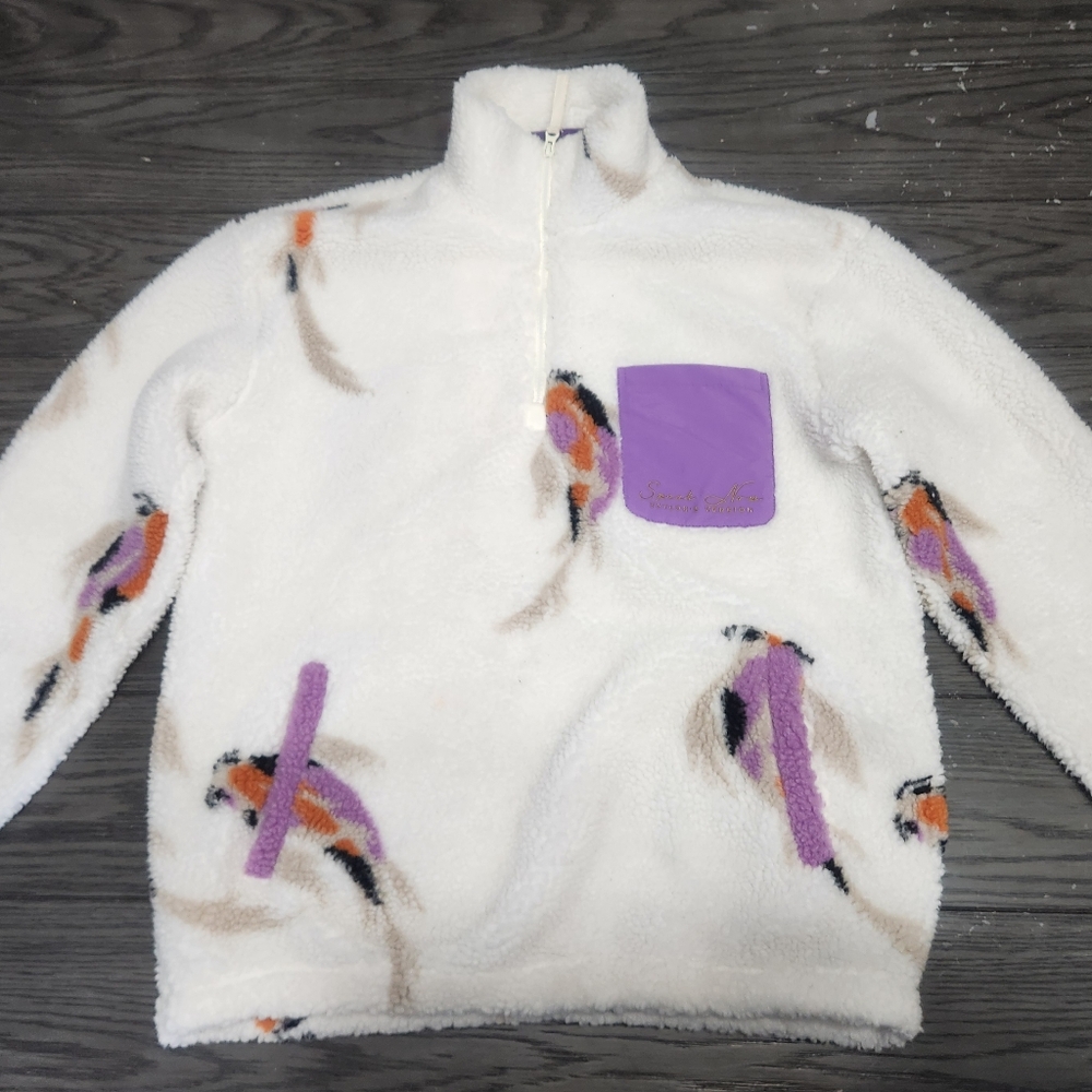 Taylor Swift Koi Fish Quarter Zip Sherpa